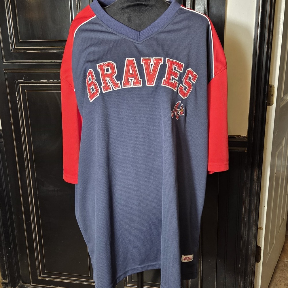 Atlanta Braves 2X Stiches Jersey Style Shirt, Casual,